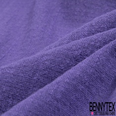 Simple gaze de coton brut lavé uni violet