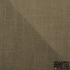 Simple gaze de coton brut lavé uni kaki