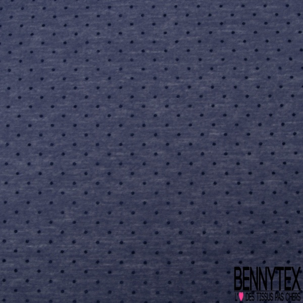 Jersey polyester fin flammé bordeaux motif plumetis projection velours bordeaux