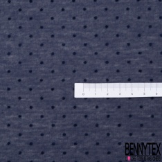 Jersey polyester fin flammé bordeaux motif plumetis projection velours bordeaux