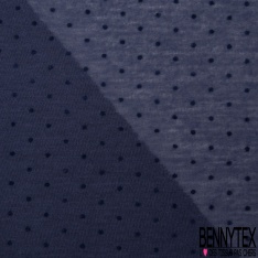 Jersey polyester fin flammé bordeaux motif plumetis projection velours bordeaux