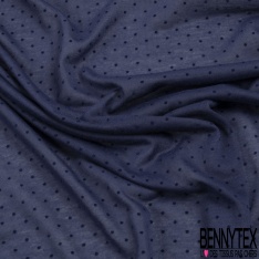 Jersey polyester fin flammé bordeaux motif plumetis projection velours bordeaux
