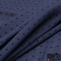 Jersey polyester fin flammé bordeaux motif plumetis projection velours bordeaux