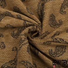 Jacquard coton polyester motif rayure horizontale fantaisie irrégulière ton orchidée rouge noir prune noir
