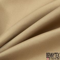 Twill de soie viscose uni taupe foncé