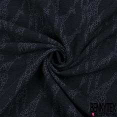 Jacquard coton polyester imprimé tropical camaïeu de rose lurex or