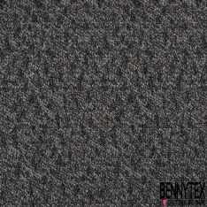 Jacquard coton polyester motif abstrait répétitif chiné blanc discret ocre noir sable mouillé