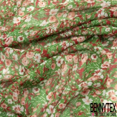 Coupon 3m mousseline krinkle imprimé géométrique amérindien multicolore fine rayure verticale lurex or
