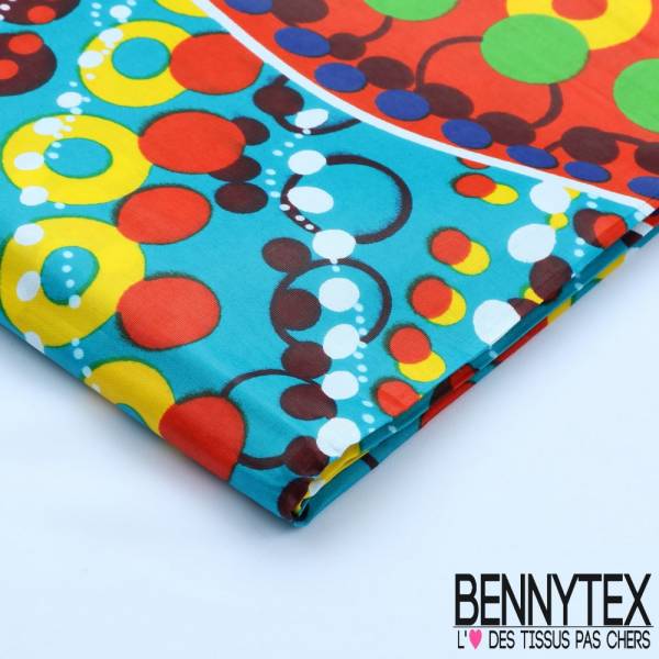 Wax Africain N°106 : Pois Multicolore Wax Africain N°106 : Pois Multicolore