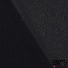 Crêpe georgette soie uni noir