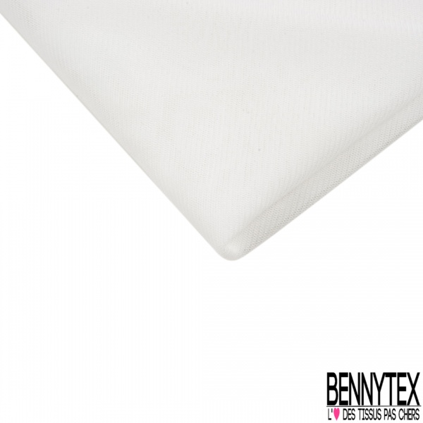 Résille polyamide élasthanne lingerie uni blanc cassé