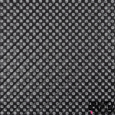 Matelassé smple face polyester imprimé géométrique blanc fond bleu nuit