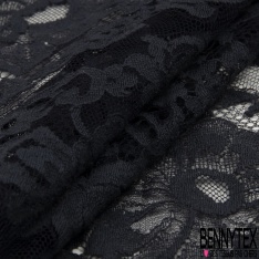 Bande Guipure de Luxe Noir Made in France