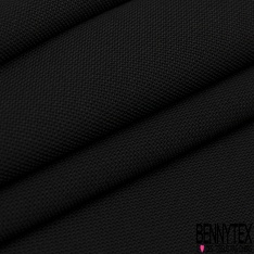 Grain de poudre rigide ahute couture uni noir profond