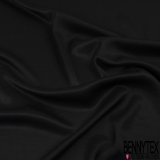Satin voile viscose élasthanne noir