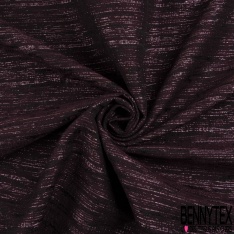 Brocart tissé treillis noir fond sauge lurex multicolore