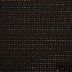 Brocart tissé strie horizontale noir violet lurex violet