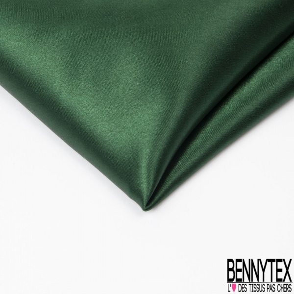 Coupon 3m satin polyester uni sapin petite laize