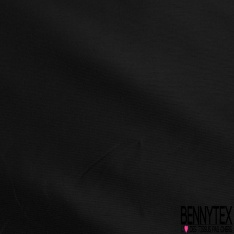 Taffetas polyester de luxe noir profond