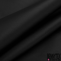 Taffetas polyester de luxe noir profond