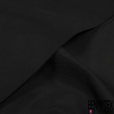 Taffetas polyester de luxe noir profond