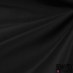 Taffetas polyester de luxe noir profond