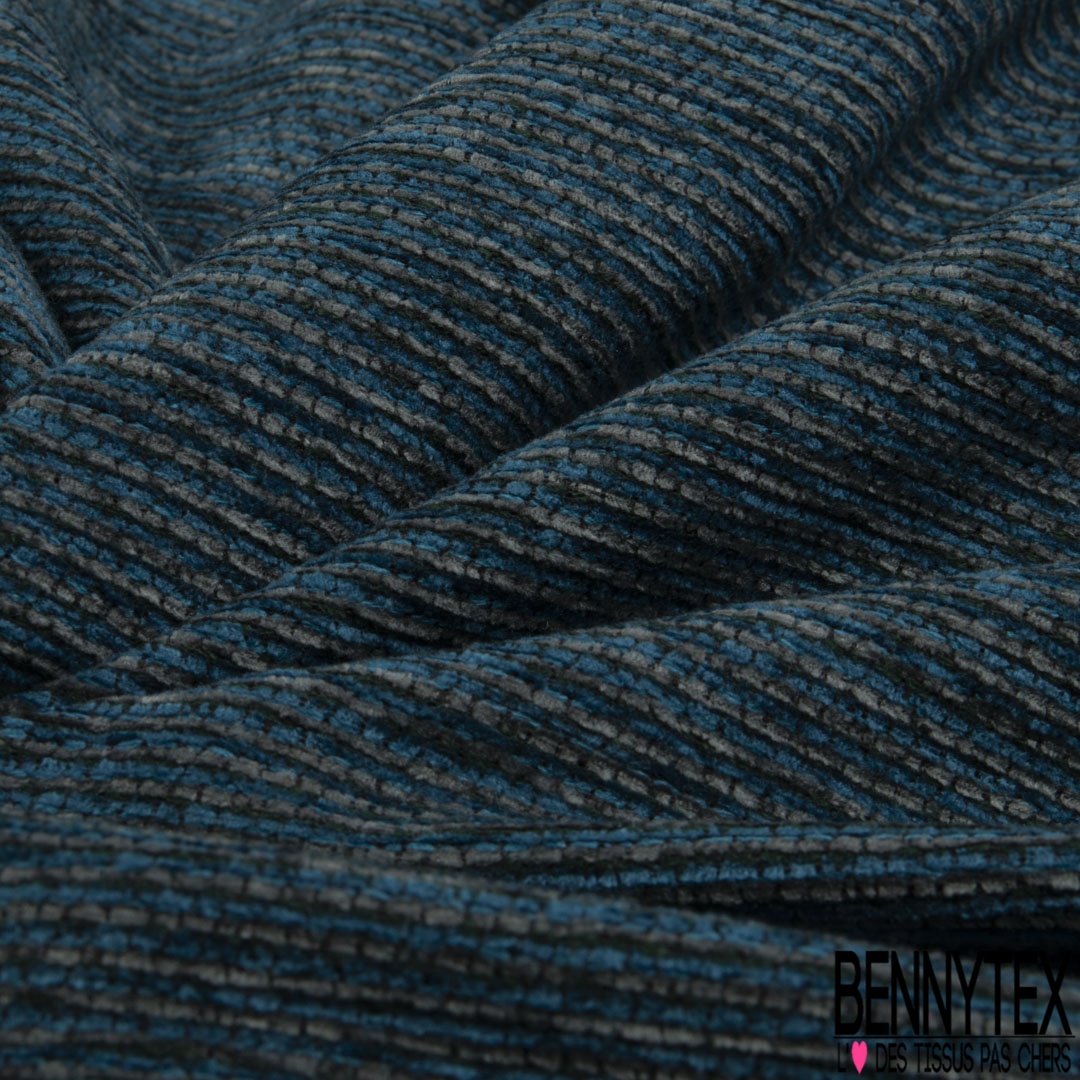 Jacquard coton viscose lurex fuschia rayure fantaisie dentelle