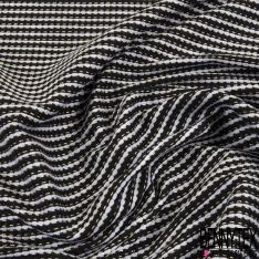 Jacquard imprimé chiné parme choco