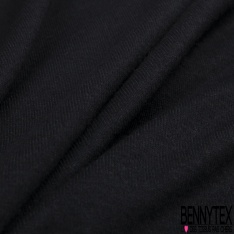 Tricot Jersey de laine uni noir