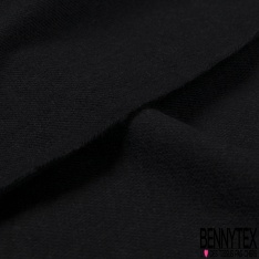 Tricot Jersey de laine uni noir