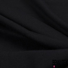Tricot Jersey de laine uni noir