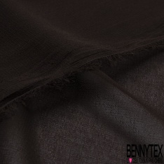 Coupon 3m mousseline georgette uni coquille d'oeuf