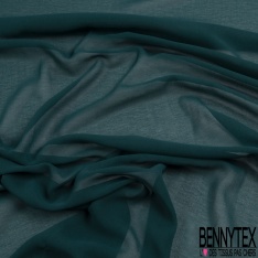 Coupon 3m mousseline georgette uni café