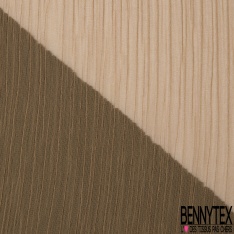 Coupon 3m mousseline crêpon uni marine