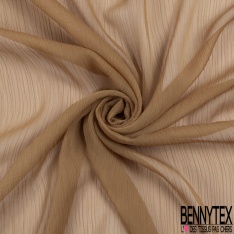 Coupon 3m mousseline crêpon uni marine