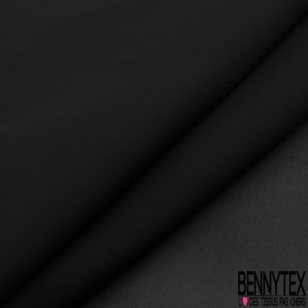 Double organza de soie uni anthracite
