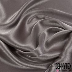 Crêpe viscose fluide lamé viscose orchidée verso argent