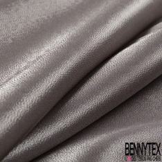 Crêpe viscose fluide lamé viscose orchidée verso argent