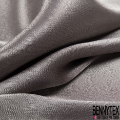 Crêpe viscose fluide lamé viscose orchidée verso argent
