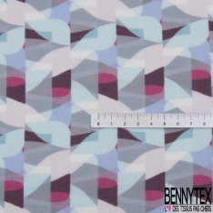 Coupons de 3m de mousseline polyester lancé découpé floral fond grenadine lurex or argent petite laize