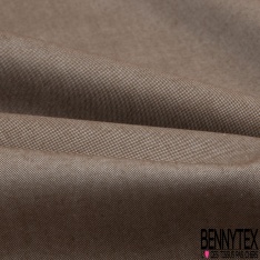 Toile coton fine envers grattée uni kaki