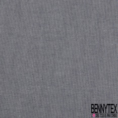 Toile coton chiné blanc optique aztèque