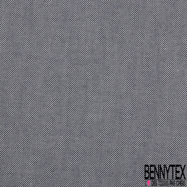 Toile coton chiné blanc optique aztèque