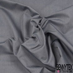 Toile coton chiné blanc optique aztèque