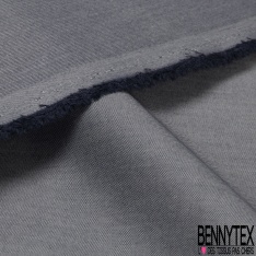 Toile coton chiné blanc optique aztèque