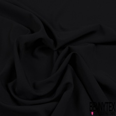 Double crêpe Morgan élasthanne viscose noir