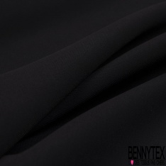 Double crêpe Morgan élasthanne viscose noir