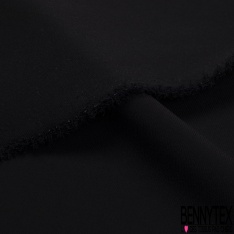 Double crêpe Morgan élasthanne viscose noir