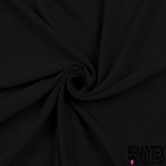 Double crêpe Morgan élasthanne viscose noir