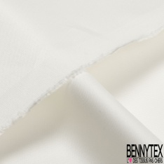 Toile coton chiné blanc optique bleu nuit